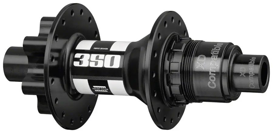 Dt Swiss 350 Rear Hub 12X148mm 6-Bolt Xd 32H18pt Blk/Wht 1