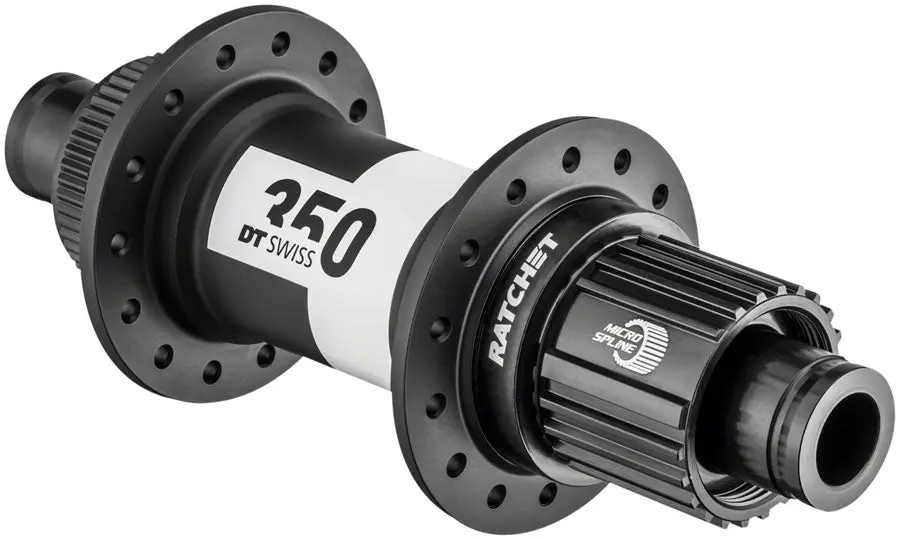 Dt Swiss 350 Rear Hub - 12 X 148Mm Center-Lock Micro Spline Black 28H 36Pt 1