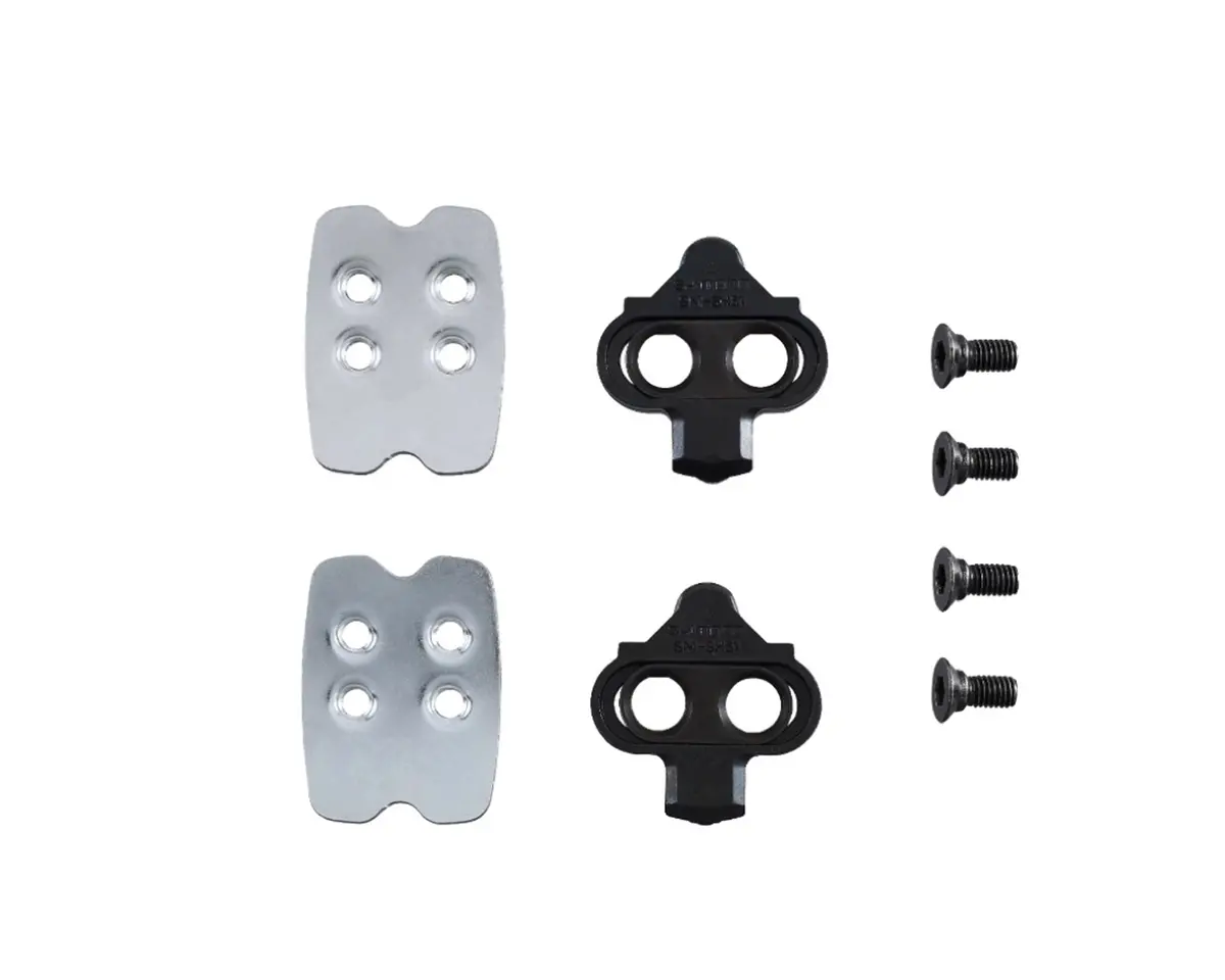 Shimano Sh51 Spd Cleat Set Pair Single Release W/Cleat Nut 1