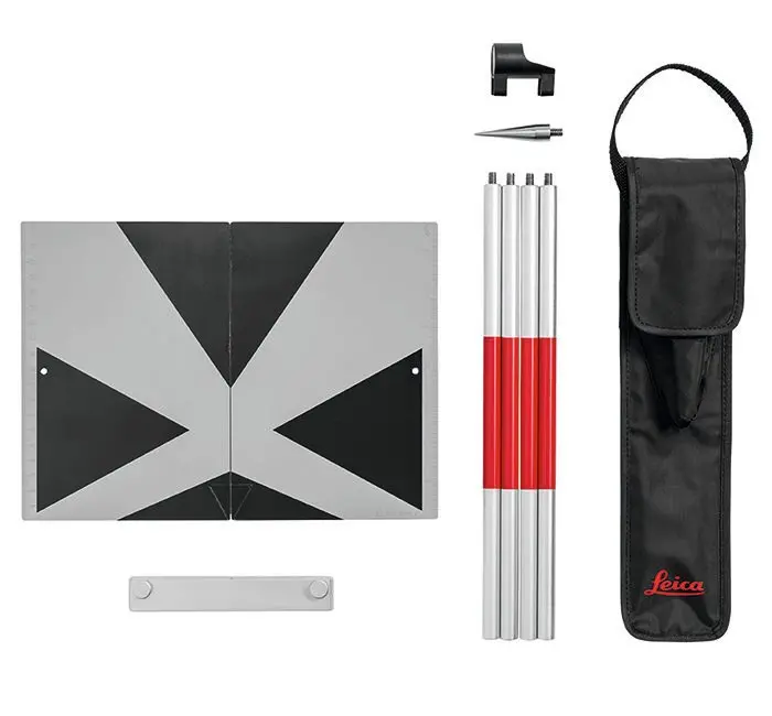 Leica Tpd100 Disto Target Kit With Gls115 Pole And Bubble 1