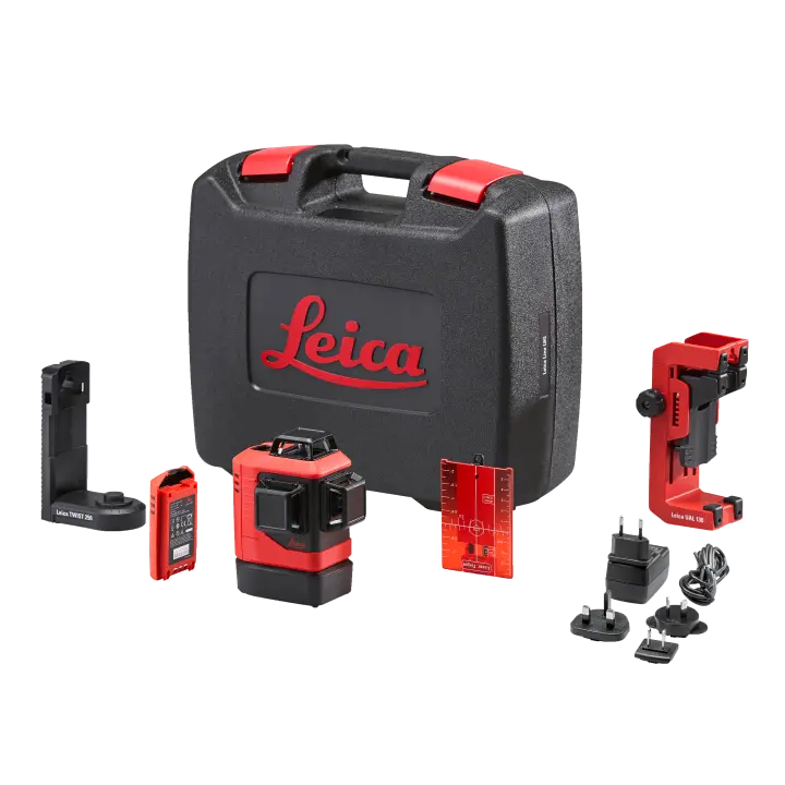 Leica Lino L6r-1, 3X360° Laser, Red Beam ,Li-Ion, Wall Mount, Rugged Case 1