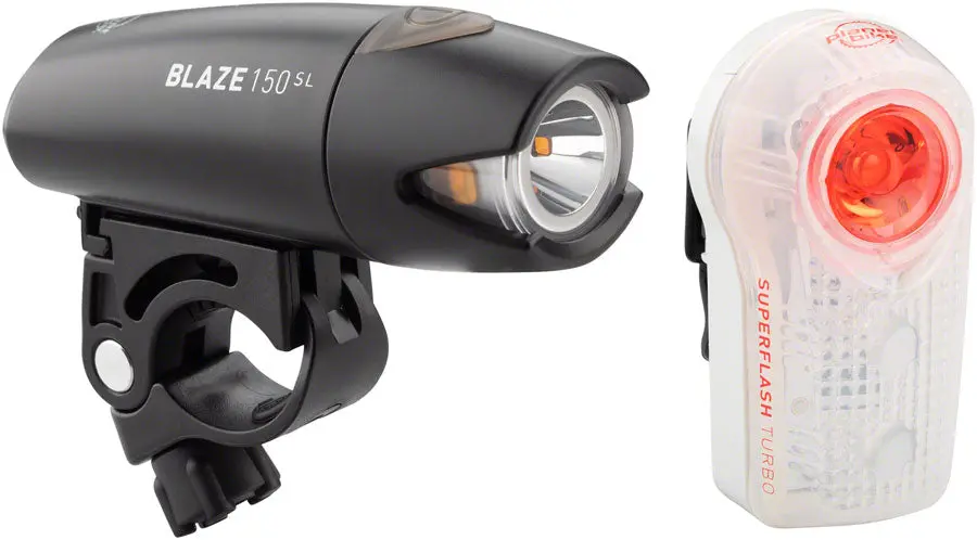 Planet Bike Blaze 150Sl Headlight/Superflash Turbo Taillight Set 1
