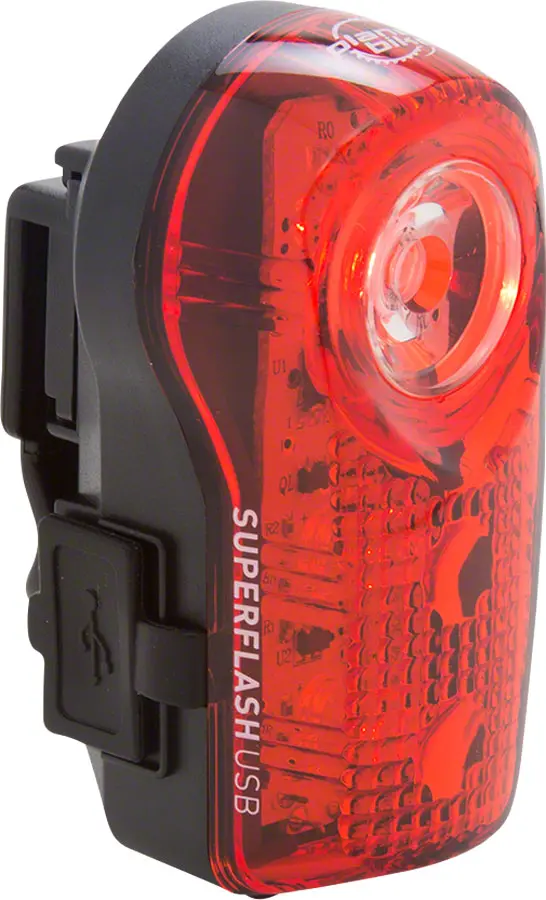 Planet Bike Superflash Usb-Rechargeable Tail Light: Red/Black 1