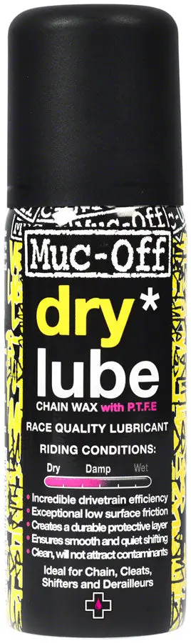 Muc-Off Dry Ptfe Bike Chain Lube - 400Ml Aerosol 1
