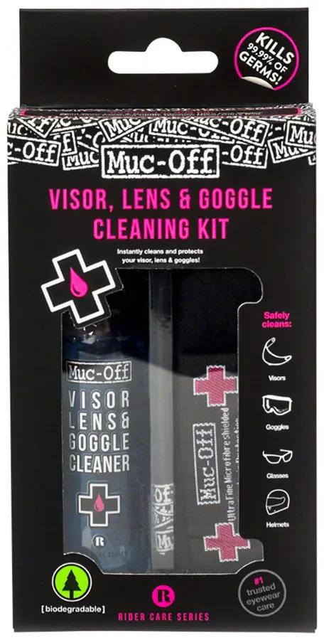 Muc-Off Visor, Lens, & Goggle Cleaning Kit 1