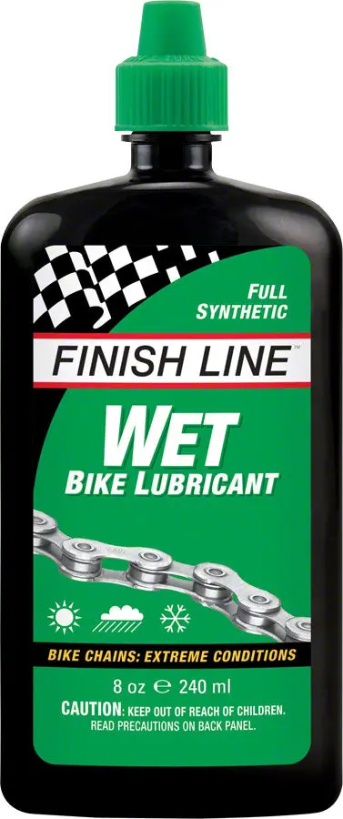 Finish Line Wet Bike Chain Lube - 8 Fl Oz Drip 1