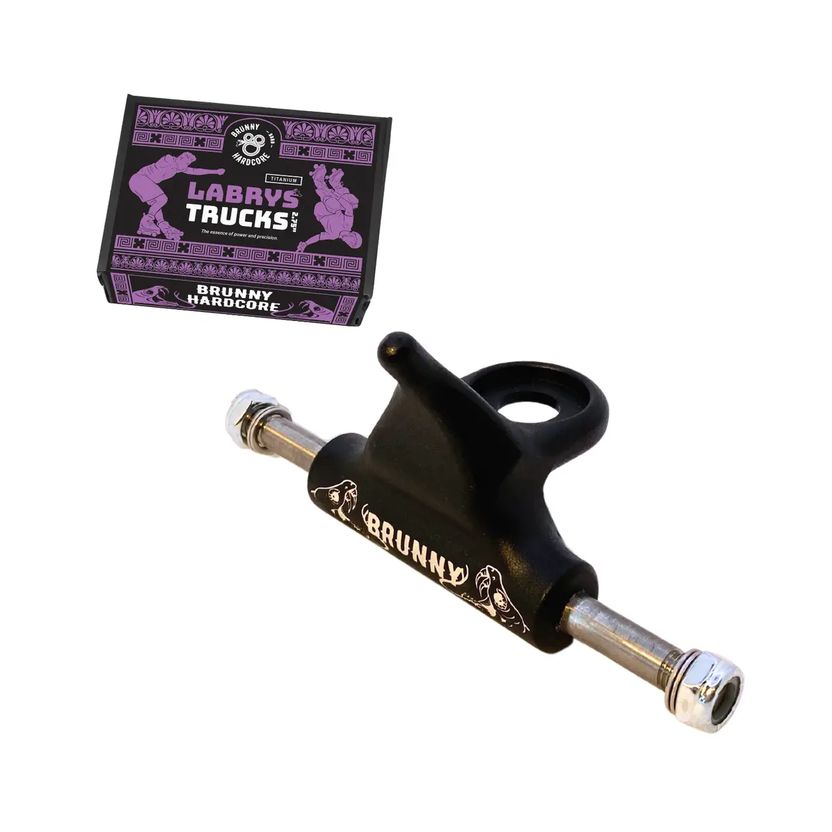 Brunny Hardcore Labrys Titanium Black Trucks 1
