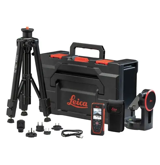 Leica Disto D5 Laser Distance Meter With Fta 360, Tri 75 In Metabox Package 1