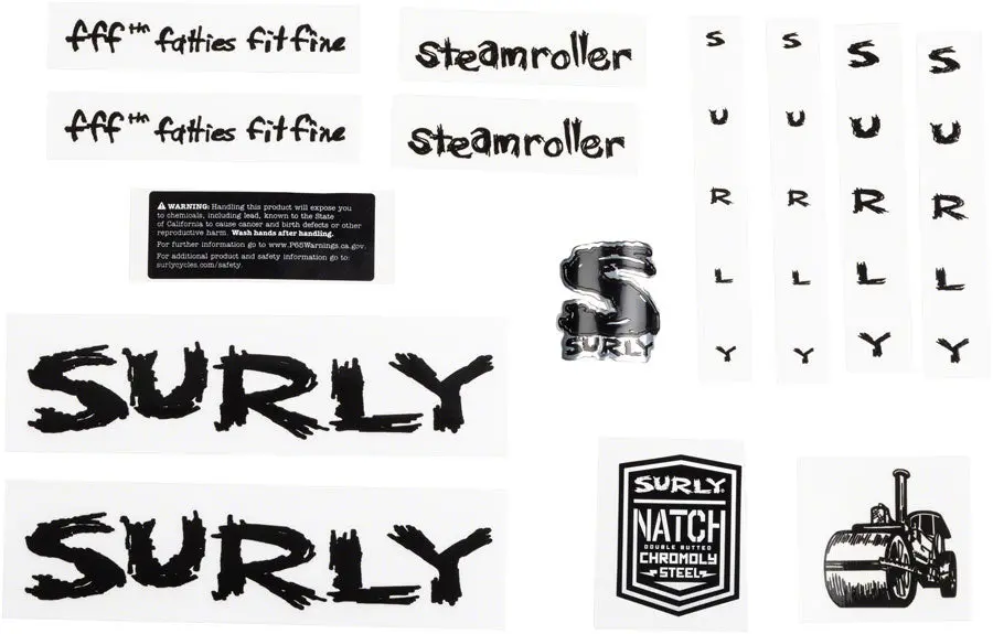 Surly Steamroller Decal Set 1