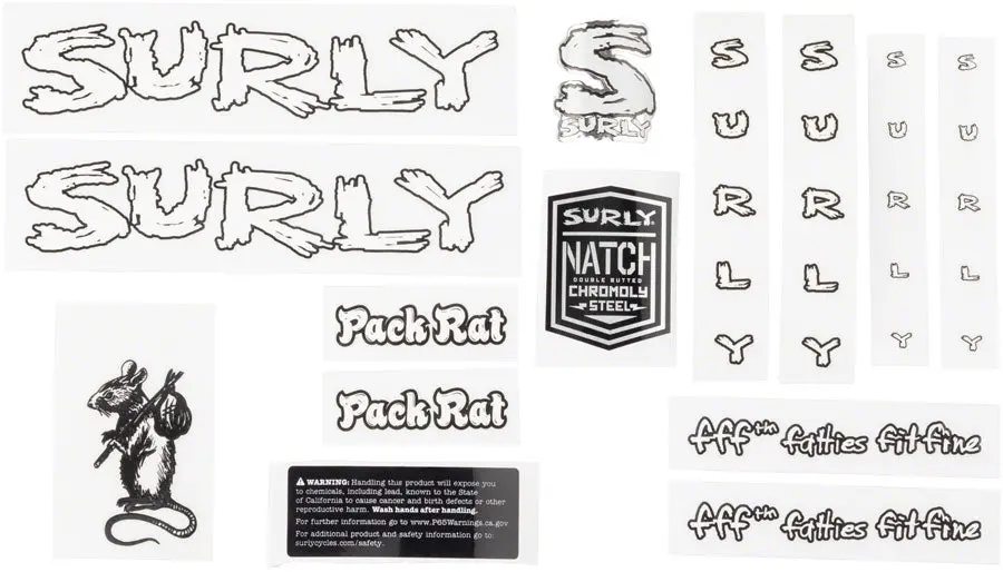 Surly Pack Rat Decal Set 1