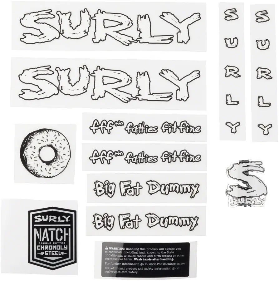 Surly Big Fat Dummy Decal Set 1
