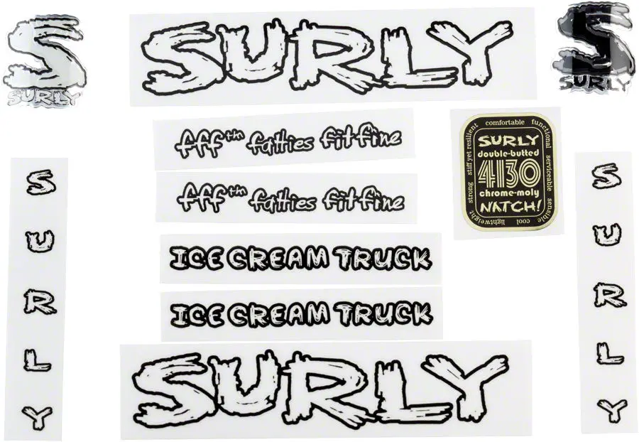 Surly Ice Cream Truck Decal Set 1