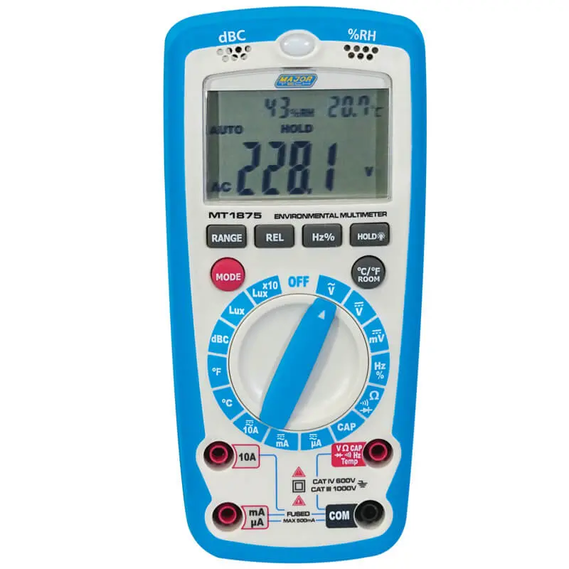 Major Tech Mt1875 6-In-1 Digital Multimeter & Environmental Meter 1