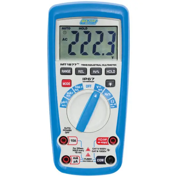Major Tech Mt1877 1000V Ac/Dc Ip67 True Rms Multimeter 1