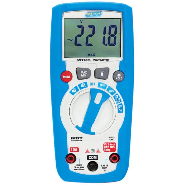 Major Tech Mt25 600V Ac/Dc Ip67 Compact Multimeter 1