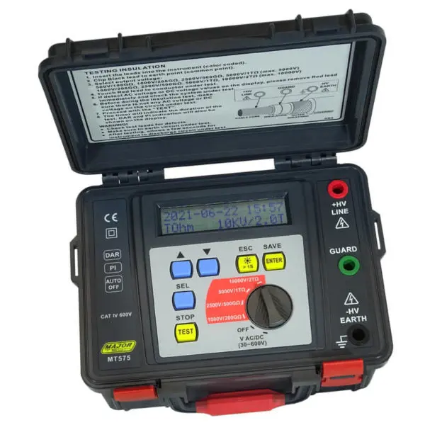 Major Tech Mt575 10Kv Cat Iv 600V High Voltage Insulation Tester 1