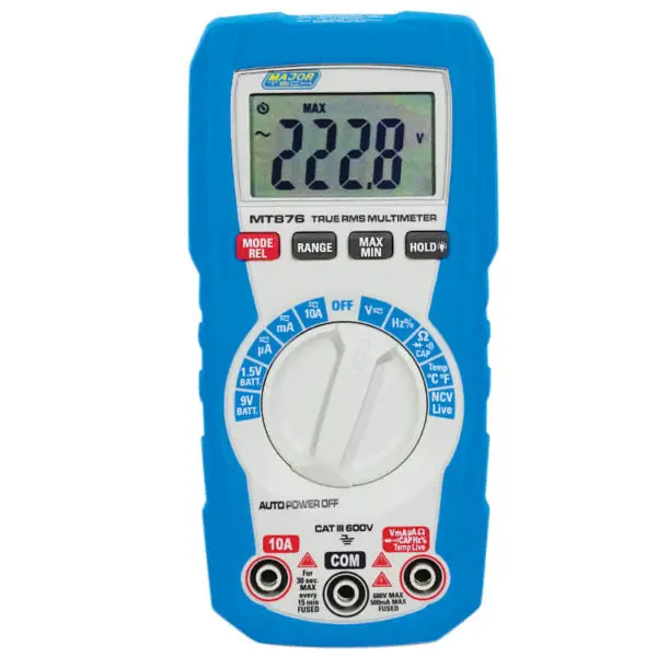 Major Tech Mt876 600V Ac/Dc True Rms Multimeter 2