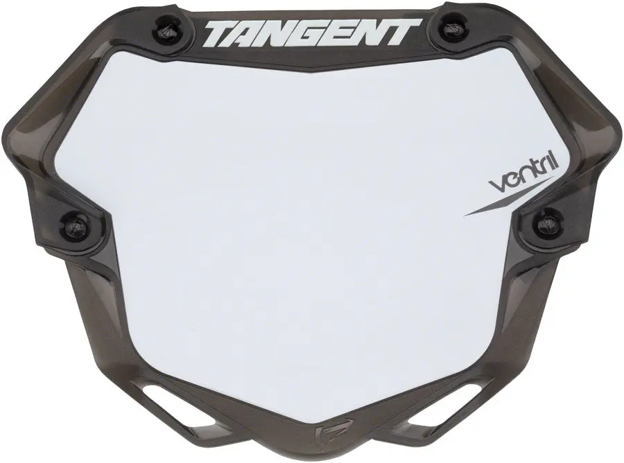 Tangent Pro Ventril 3D Number Plate Trnslcnt Blk/Wht 1