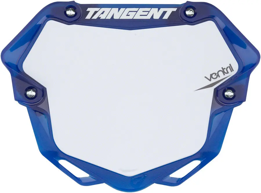 Tangent Pro Ventril 3D Number Plate - Translucent Blue/White 1