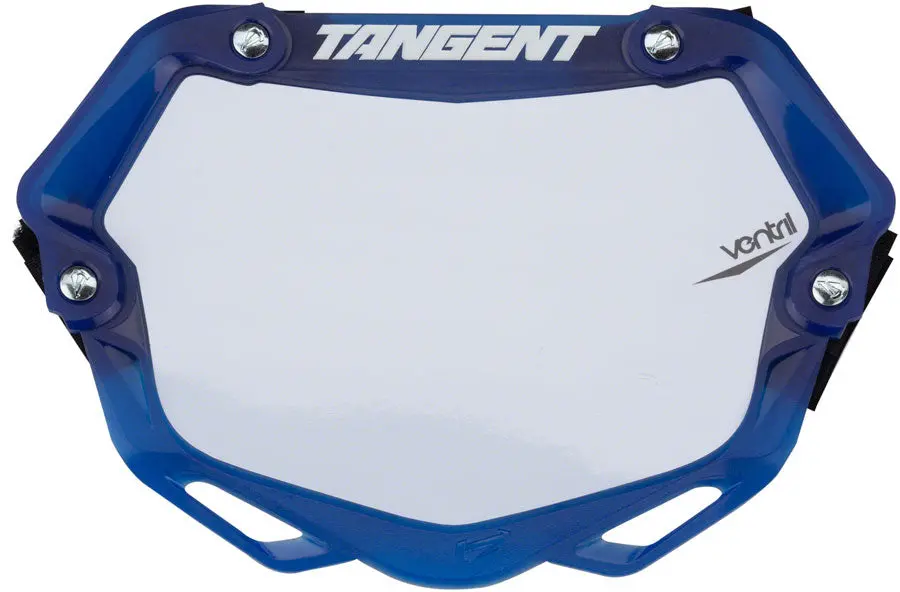 Tangent Mini Ventril 3D Number Plate Trnslcnt Blu/Wht 1