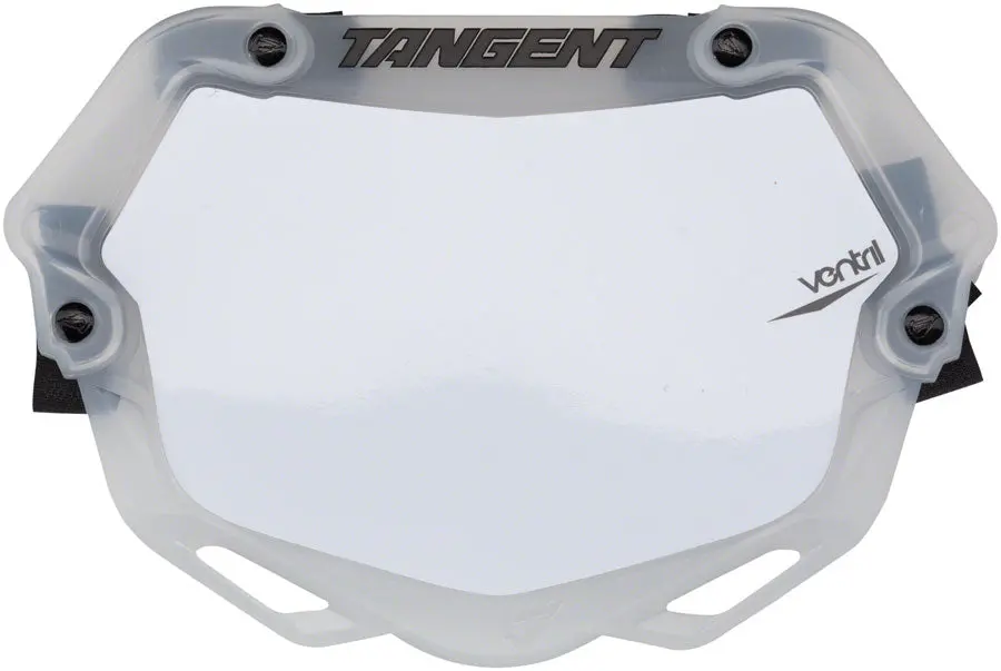 Tangent Mini Ventril 3D Number Plate Clear/Wht 1