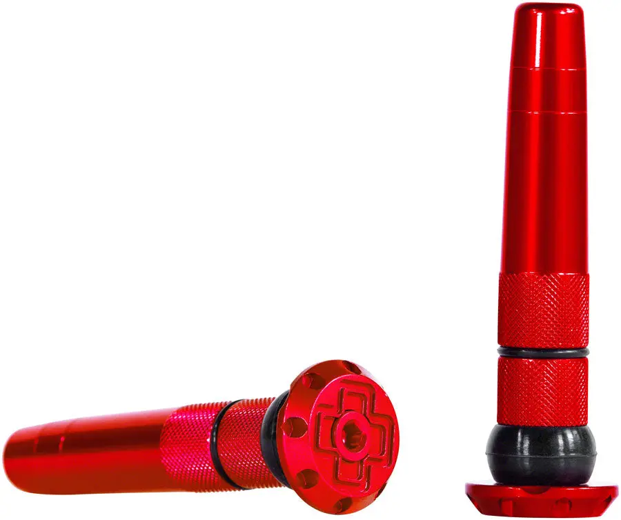 Muc-Off Stealth Tubeless Puncture Plugs Tire Repair Kit - Bar-End Mount Red Pair 1