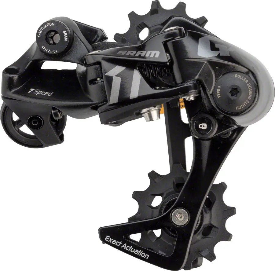 Sram Gx Dh Rear Derailleur - 7 Speed, Medium Cage, Black 1