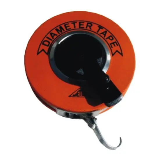 Richter 005-349D10 10M White Enamel Diameter Tape 1