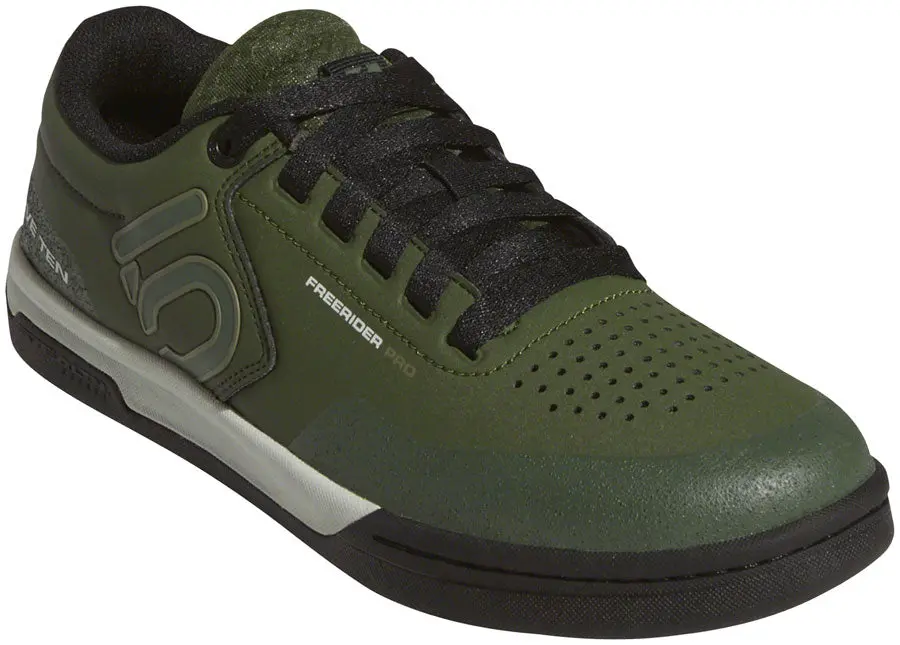 Five Ten Freerider Pro Flat Shoe - Men's, Strong Olive/Raw Khaki/Ash Silver 1