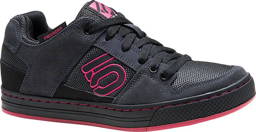 Five Ten Freerider Flat Shoes - Women's, Black/Berry 4