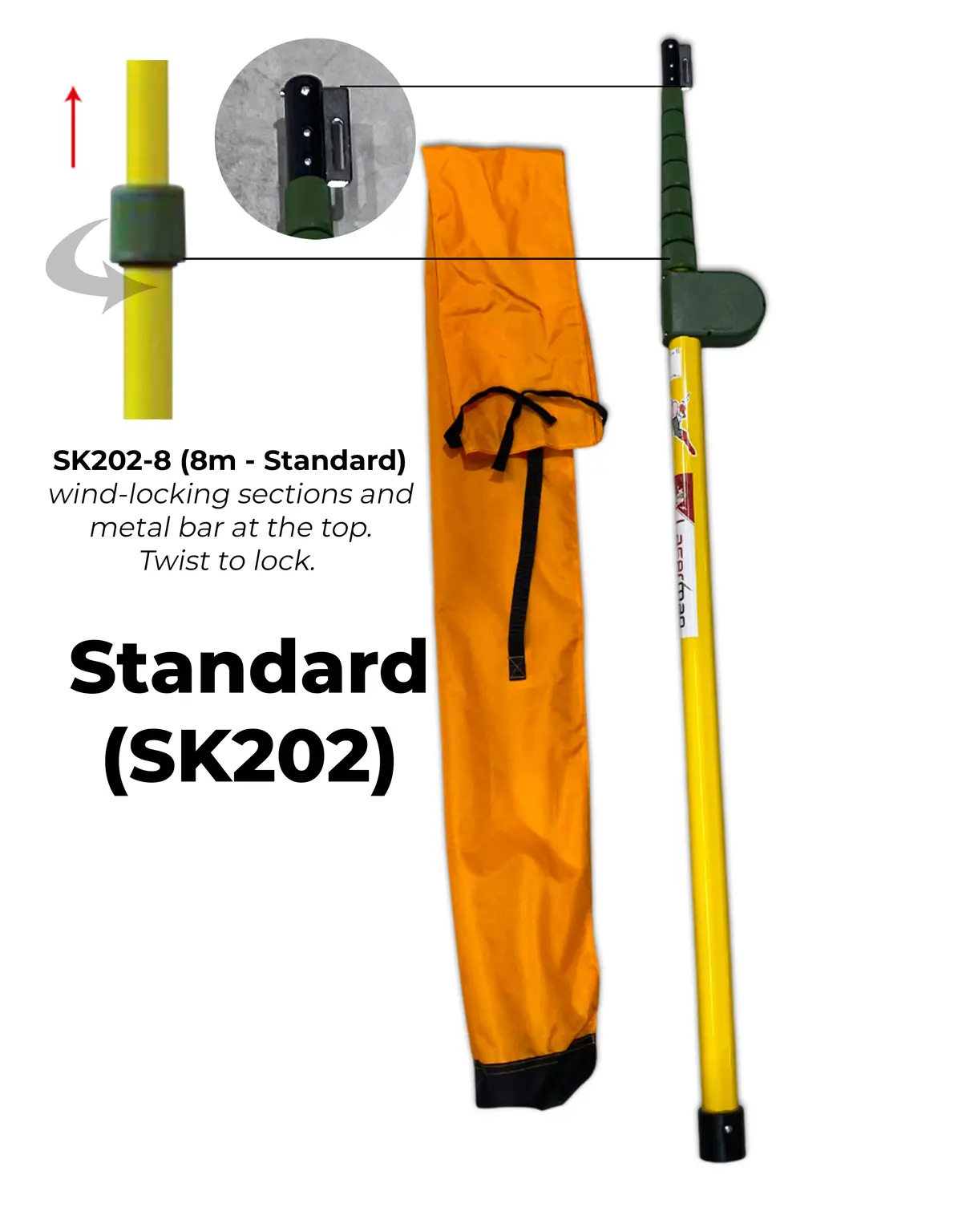Senshin Standard Fibreglass Measuring Pole 3