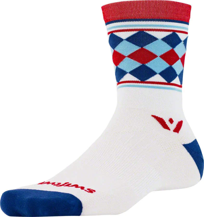 Swiftwick Vision Five Argyle Socks 1