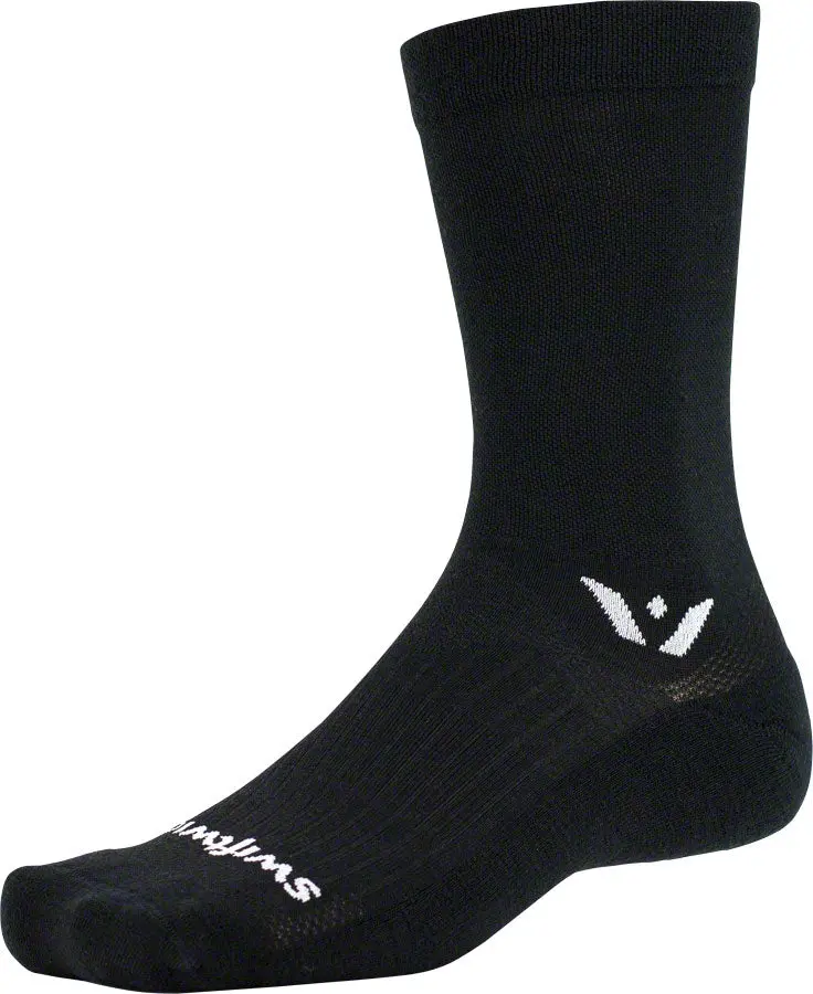 Swiftwick Pursuit Seven Wool Blend Cycling Socks – Merino, Mid-Calf Height - Image 3