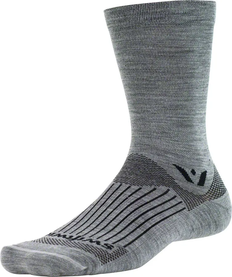 Swiftwick Pursuit Seven Wool Blend Cycling Socks – Merino, Mid-Calf Height - Image 4