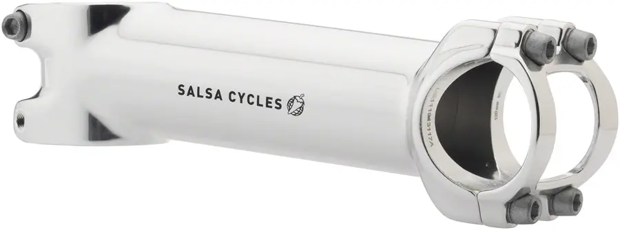 Salsa Guide Stem - 100Mm 31.8 Clamp +/-6 1 1/8 Aluminum Silver 1