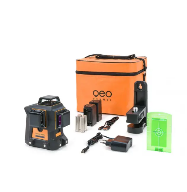 Geo-Fennel Geo6x Sp Green 3X360 Multiline Laser Level, With Soft Bag 1