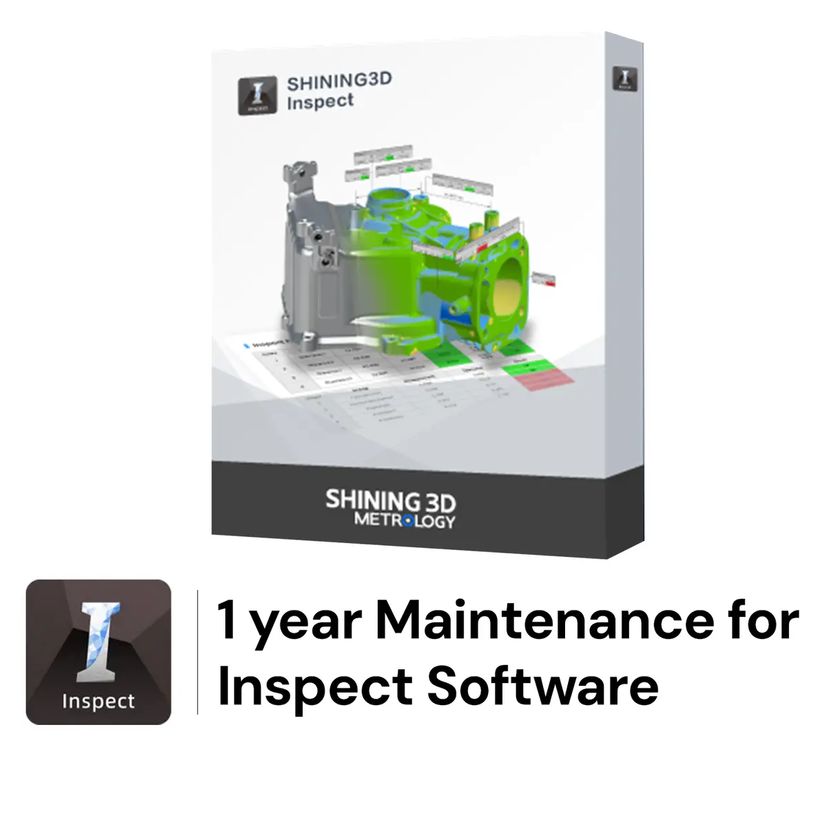 Shining 3D 1 Year Maintenance For Inspect Software 1