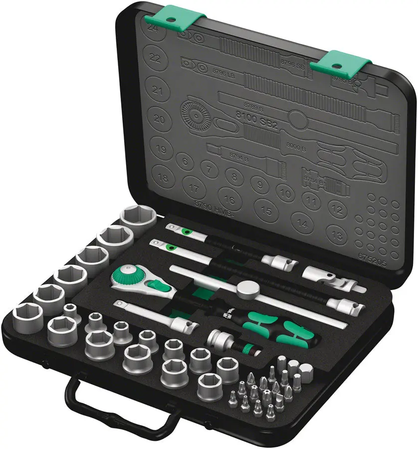 Wera 8100 Sb 2 Zyklop 3/8" Rachet Set 1