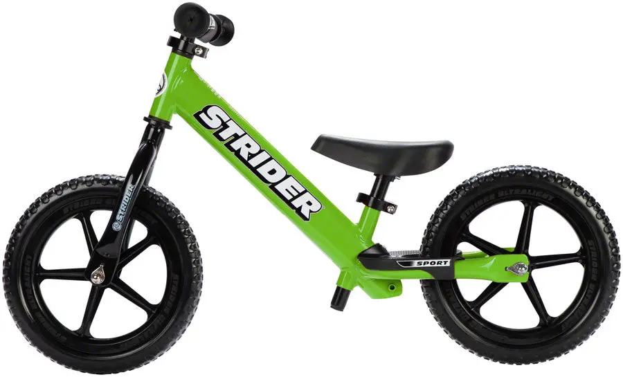Strider 12 Sport Balance Bike: Green 1
