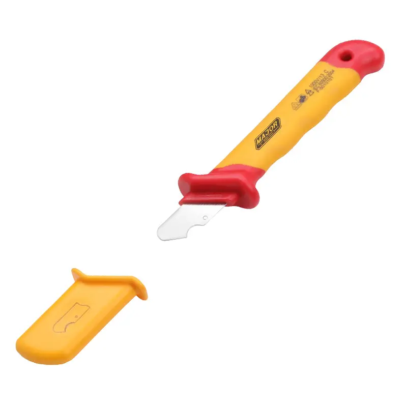 Major Tech Vde Stripping Knife, Curved Blade, 1000V En 60900 1