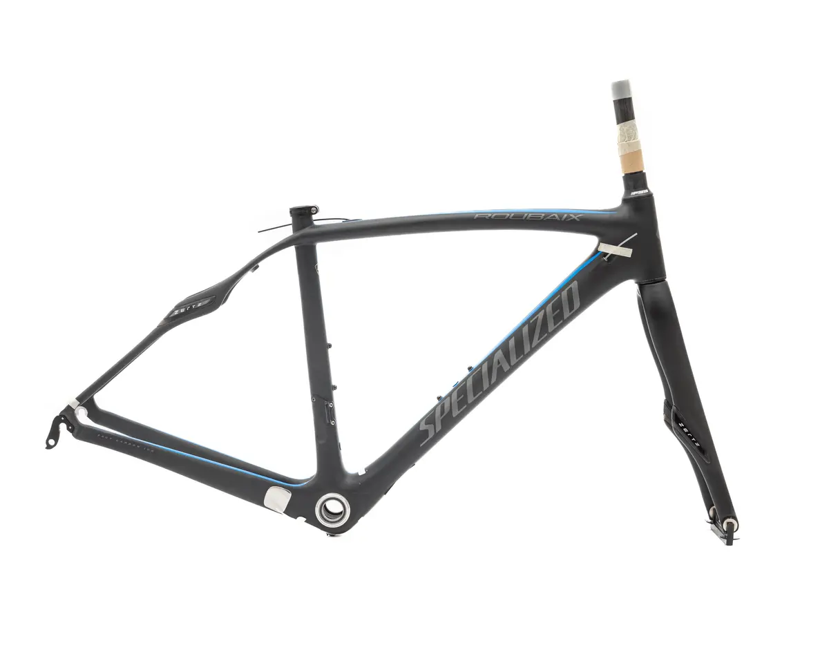 2014 Specialized Roubaix Expert Sl4 (Frameset Only) Carb/Neon Blu/Char 49Cm 1