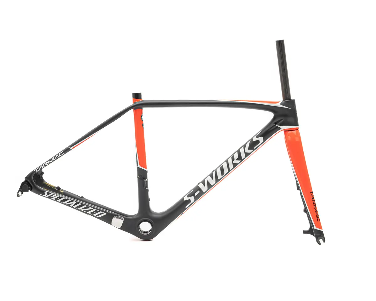 2017 Specialized S-Works Tarmac Disc (Frameset Only) Carb/Rktred/Metwht 1