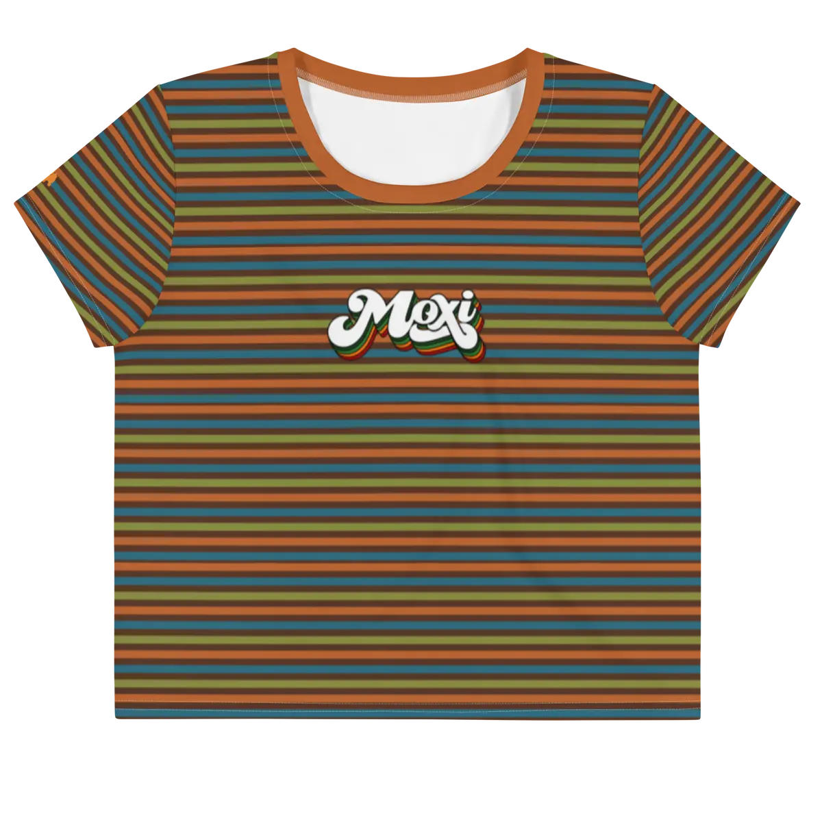 Moxi Spectrum Crop Top (Green) 1