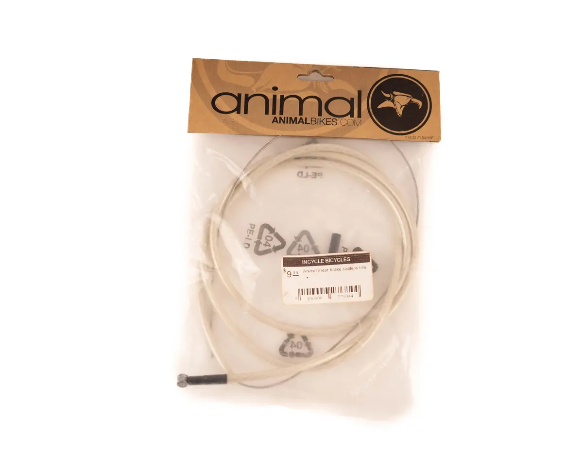 Animal Linear Brake Cable Wht 1