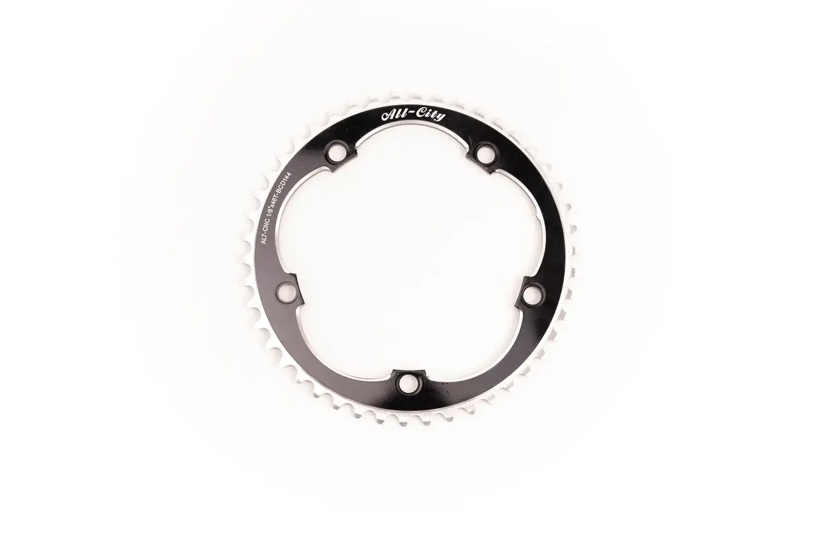 All-City 46T 144 1/8 612 Track Rings Blk 1