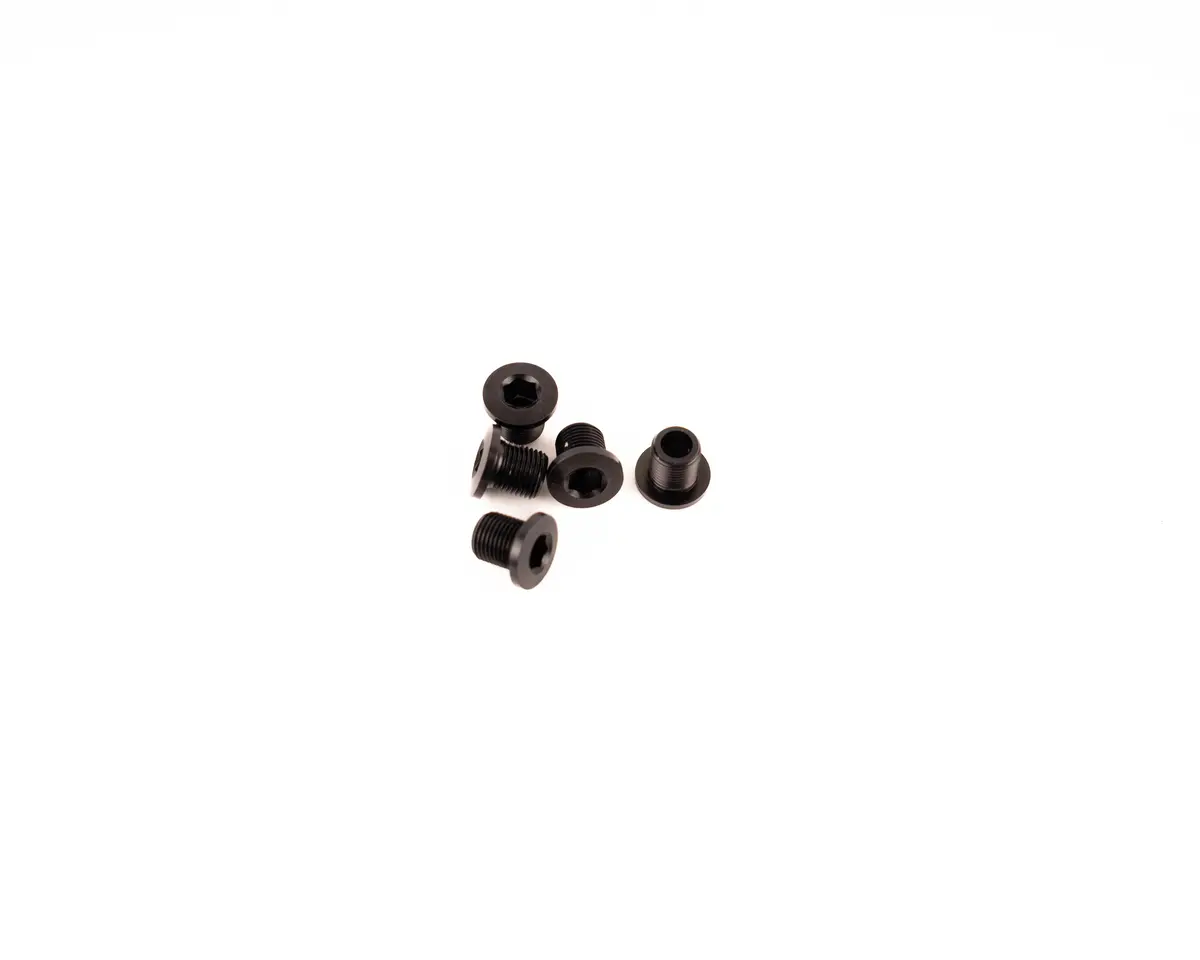Problem Solvers 8Mm Inner Chainring Bolts Black Alloy 1