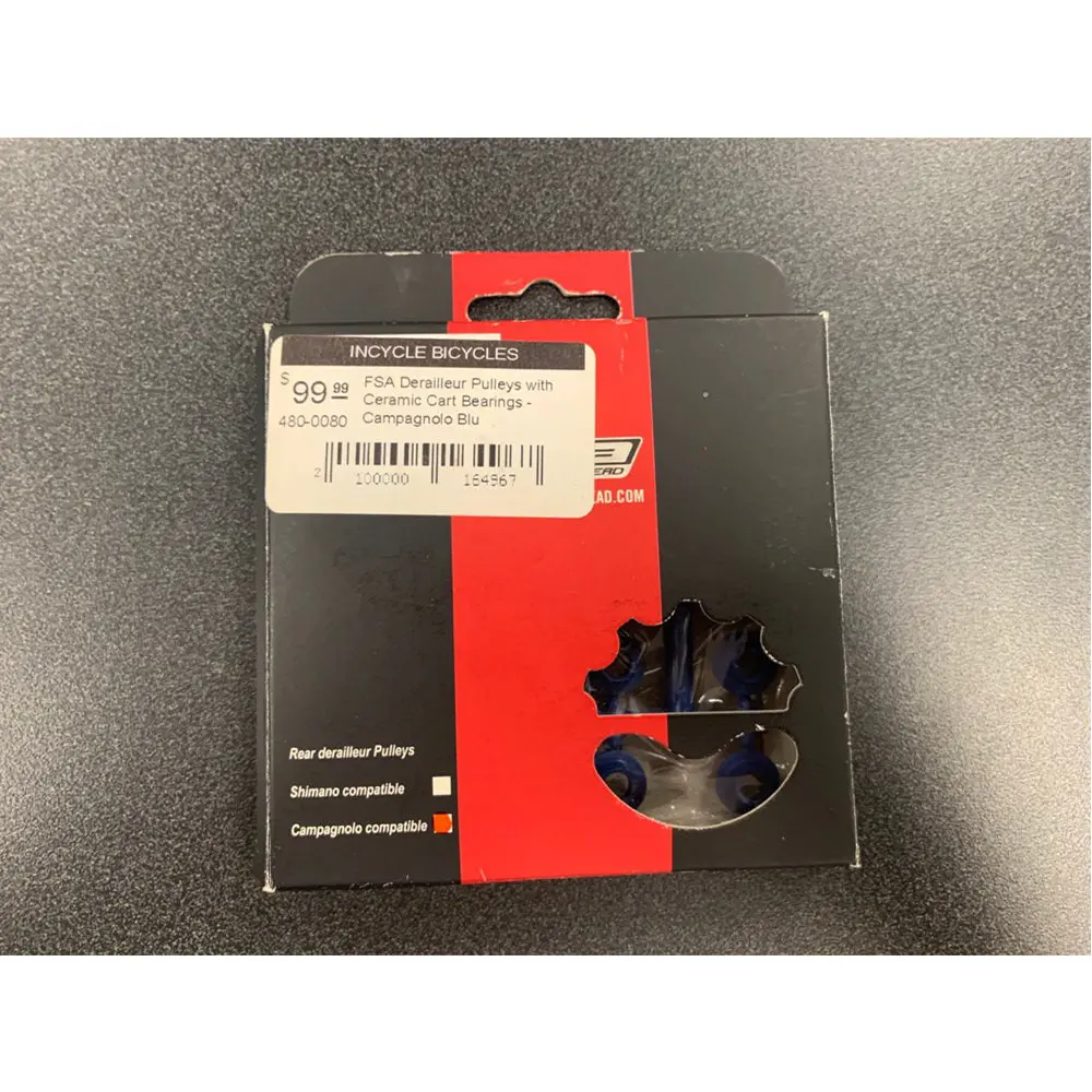 Fsa Derailleur Pulleys Full Ceramic + Ceramic Bearings Campagnolo Blu 2