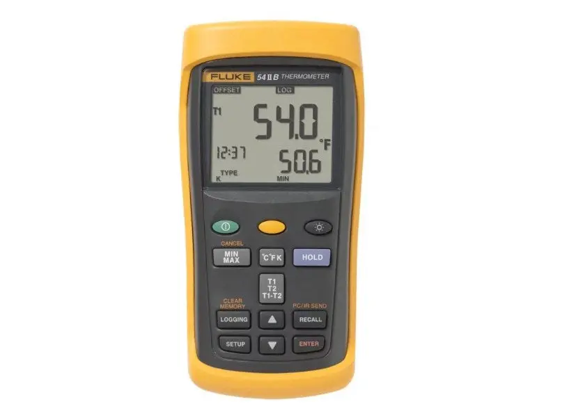 Fluke 54-2-B 50Hz Dual Input Thermometer With Recording (International) 1