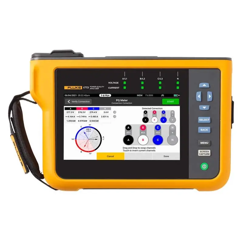 Fluke 1773 Basic, Power Quality Analyzer (Item No. 5272757) 1