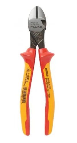 Fluke Indc8 Insulated Heavy Duty High Leverage Diagonal Cutter, 1000V 1